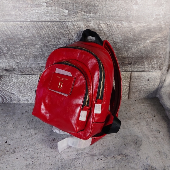 Marc Jacobs Red Leather Backpack - Picture 5 of 12